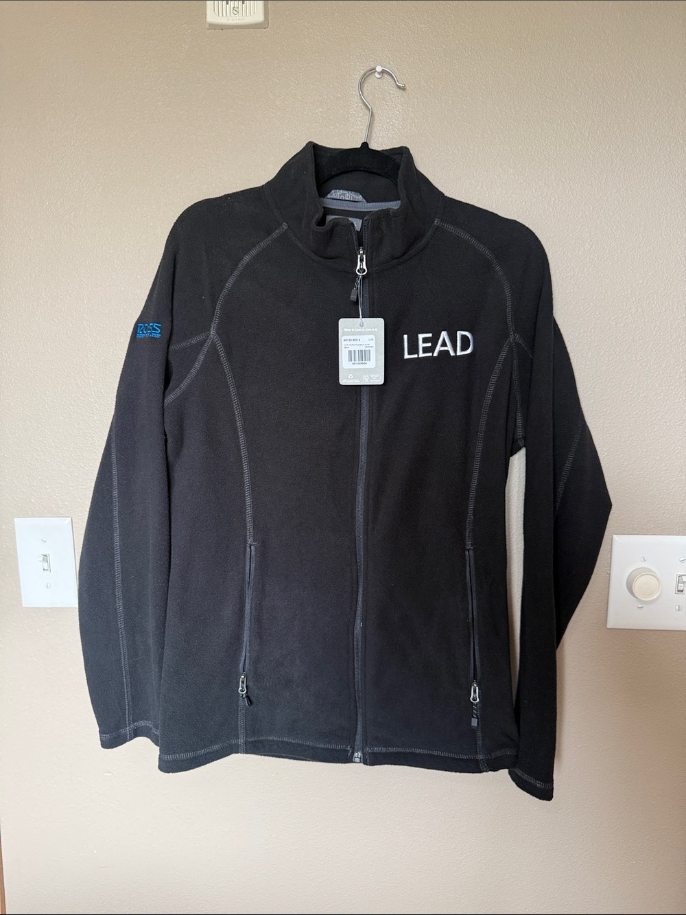 ROSS Black LEAD Fleece Full-Zip Jacket